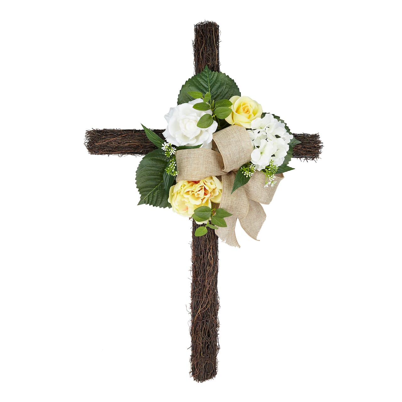38" Yellow & White Remembrance Cross by Ashland®